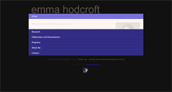 Desktop Screenshot of emmahodcroft.com