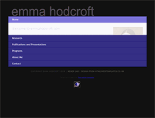 Tablet Screenshot of emmahodcroft.com